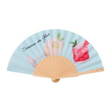 Summer in a Glass Hand Fan